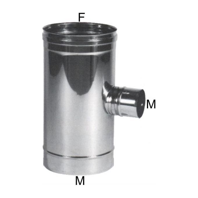 foto del prodotto maral gomito t inox 10 laterale 8 m