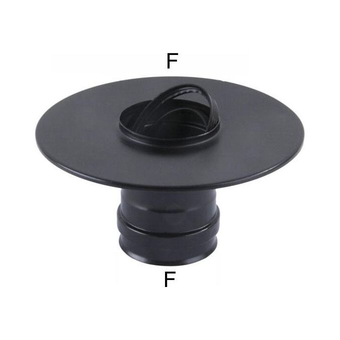 foto del prodotto maral rosone inox 8 guarnizione nero pellet 300