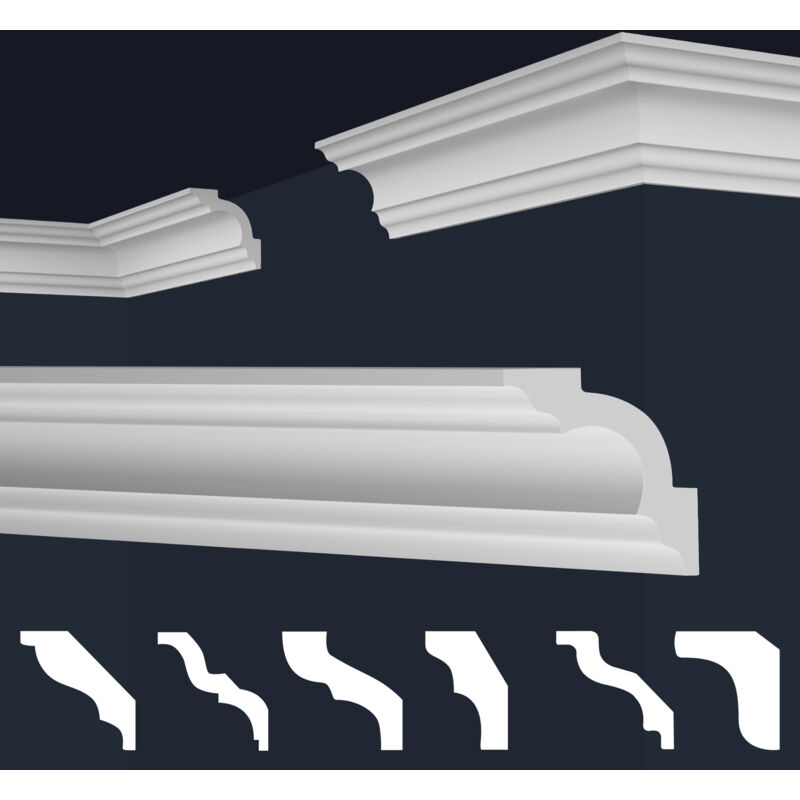 foto del prodotto marbet design cornici in xps polistirolo bianco per soffitto e pareti, modelli di cornici e cornici e 14 50x50 mm, max. pacchetto miglior
