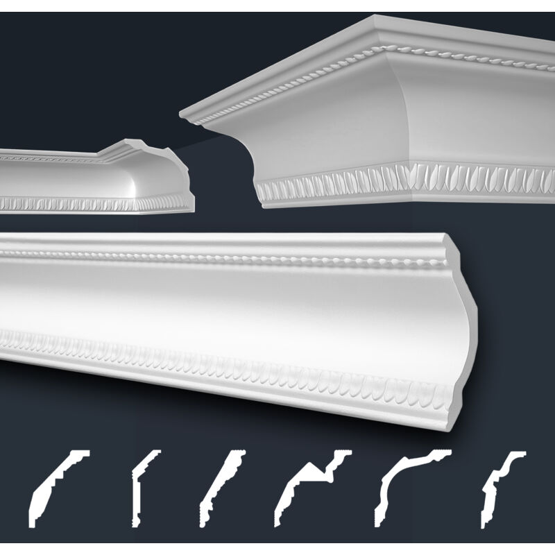 foto del prodotto marbet design modanature in stucco bianche, eps styropor form fitting, pacchetti economici marbet series b b 28 103x103 mm, 2 metri 1