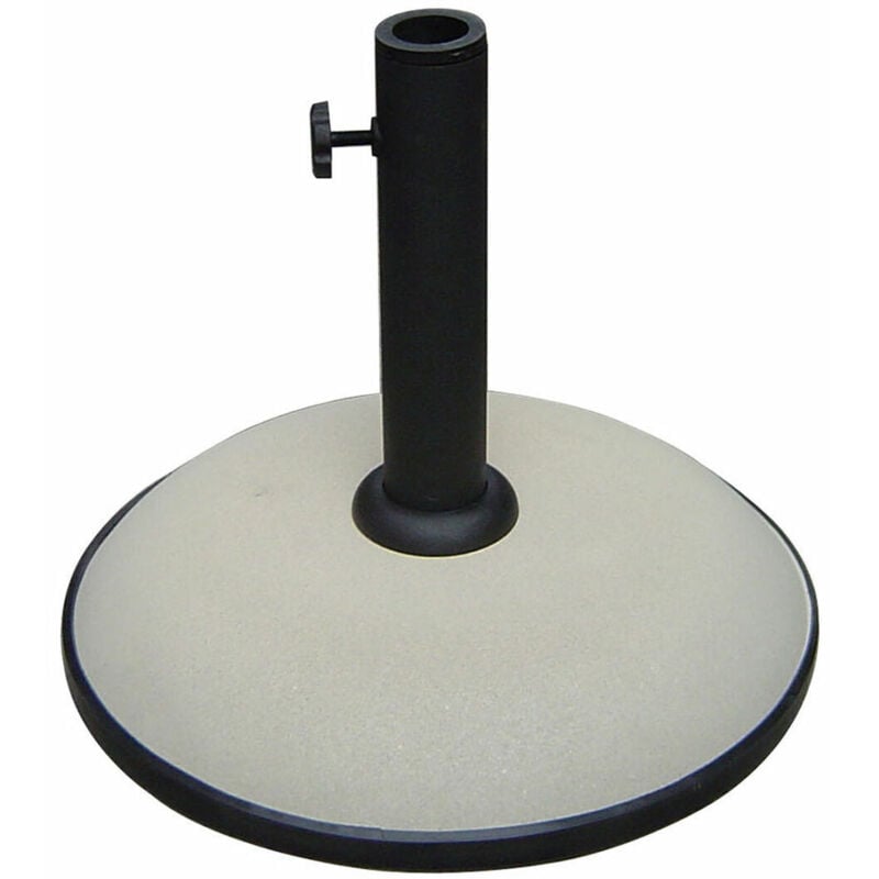 foto del prodotto marbueno base ombrellone rotonda cemento 36x29,5 cm 11kg bianco giardino e terrazza