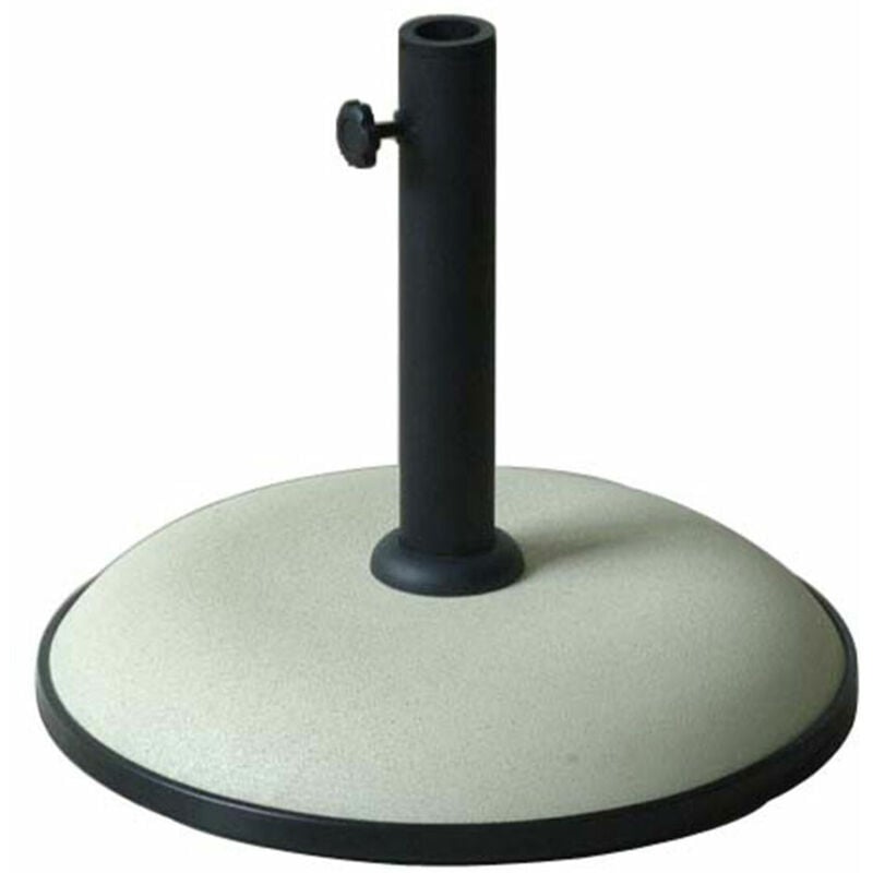 foto del prodotto marbueno base ombrellone rotonda cemento 41,5x35 cm 15kg bianco giardino, piscina