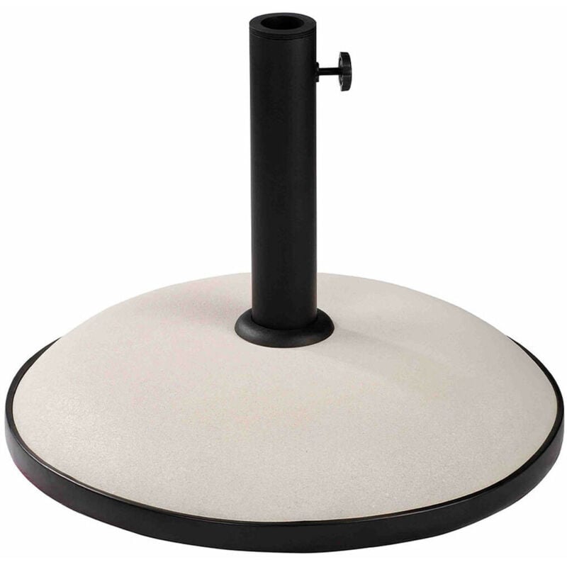 foto del prodotto marbueno base ombrellone rotonda cemento 45x36 cm 20kg bianco giardino, piscina, terrazza