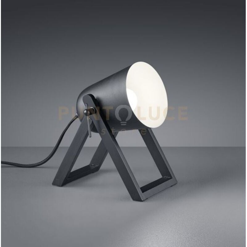 foto del prodotto marc lampada da tavolo con piedi di legno nero h. 21cm 1 luce attacco e27