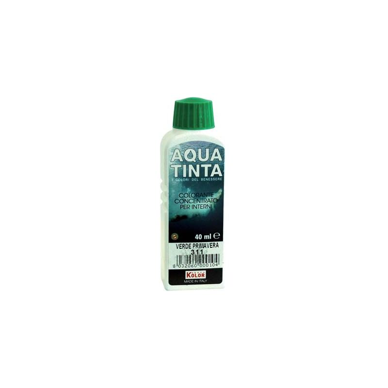 foto del prodotto marca colorante acqua aquatinta 311 verde primavera ml 40