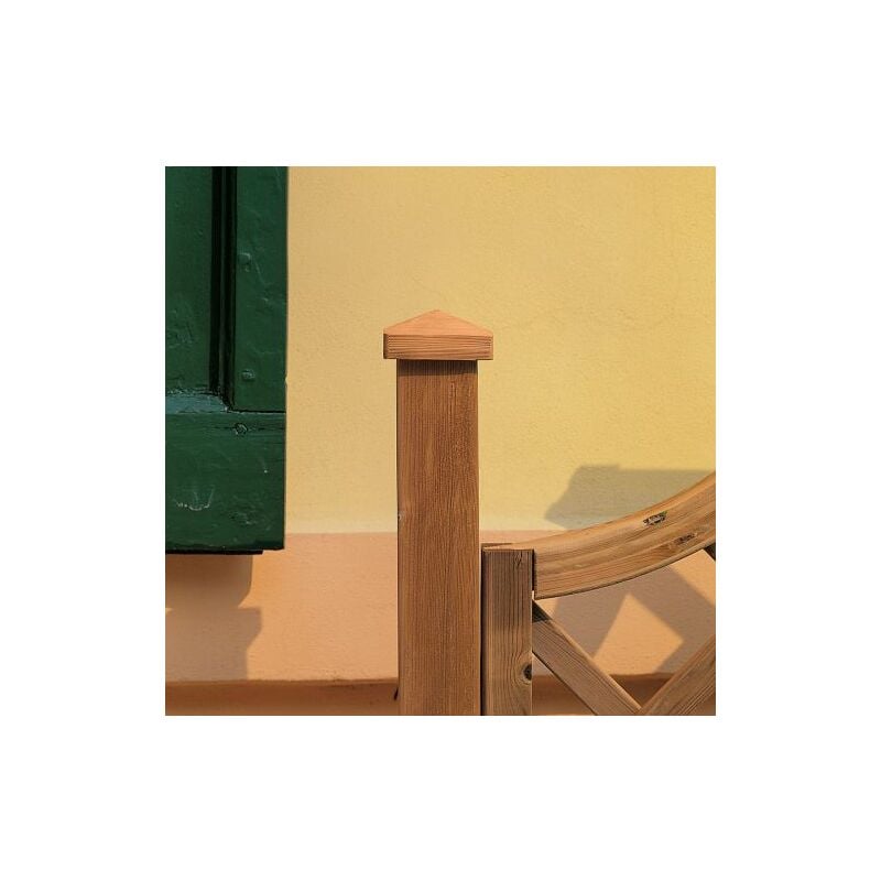 foto del prodotto marca copripalo diamante in pino impregnato 7x7 cm accessorio pali steccato recinzioni pannelli grigliati