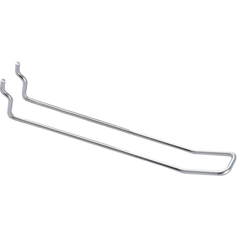 foto del prodotto marca ganci a 2 fili semplici per pannelli forati mm.3,8x300 l.