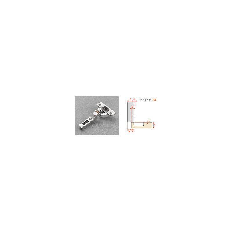 foto del prodotto marca salice cerniera ammortiz c7a6ge9 collo 9 110 gradi 50 pz