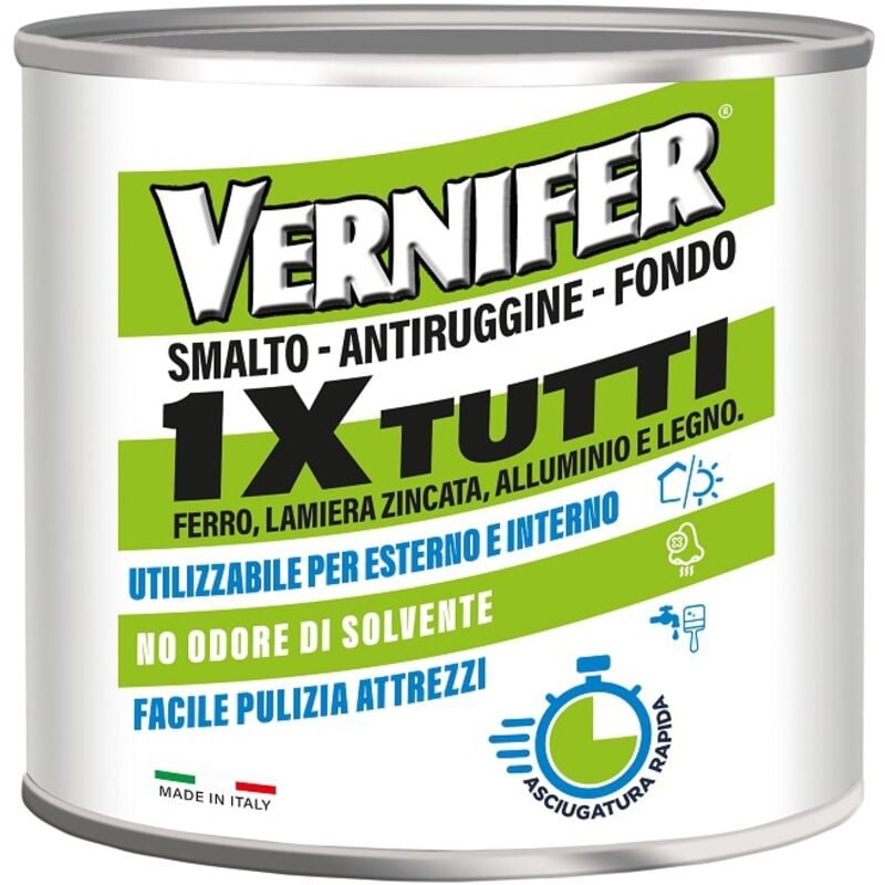 foto del prodotto marca vernifer 1xtutti antichizzato smalto, antiruggine, fondo 500 ml antracite