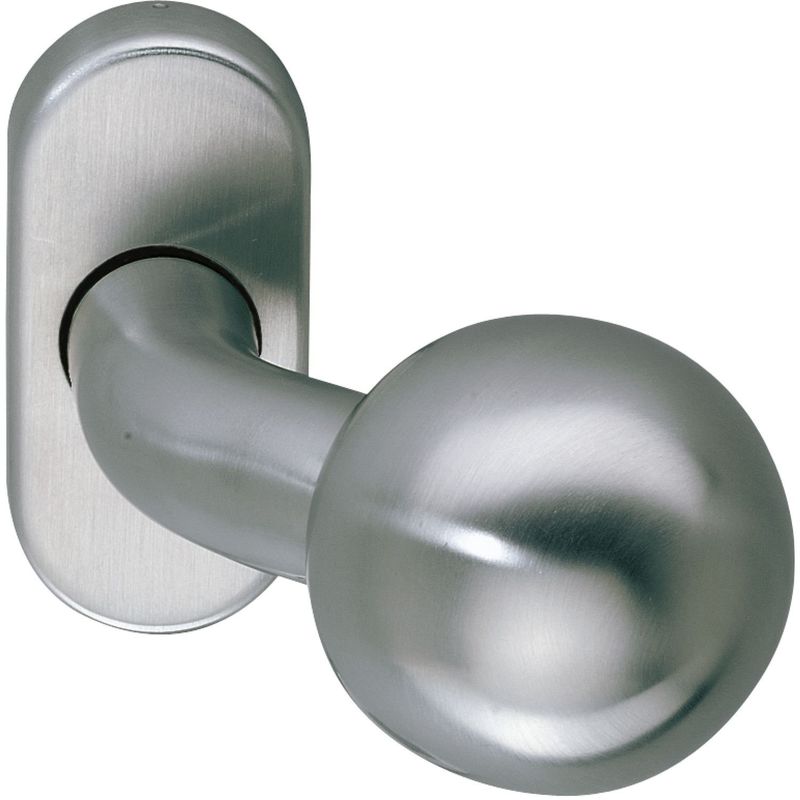 foto del prodotto marchesi marc hesi acciaio inossidabile della maniglia della porta su rosetta ovale manopola pomello 1 pezzi niro inox