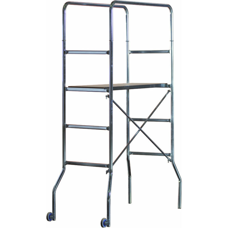 foto del prodotto marchetti mini ponteggio trabattello scala in acciaio zinc. trio h.1,88 mt