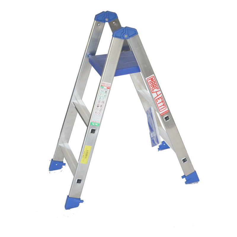 foto del prodotto marchetti - pablo scala scaletto alluminio doppia salita 3 gradini con piano