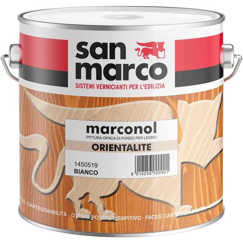 foto del prodotto marconol orientalite pittura opaca di fondo lt 0.25 bianco