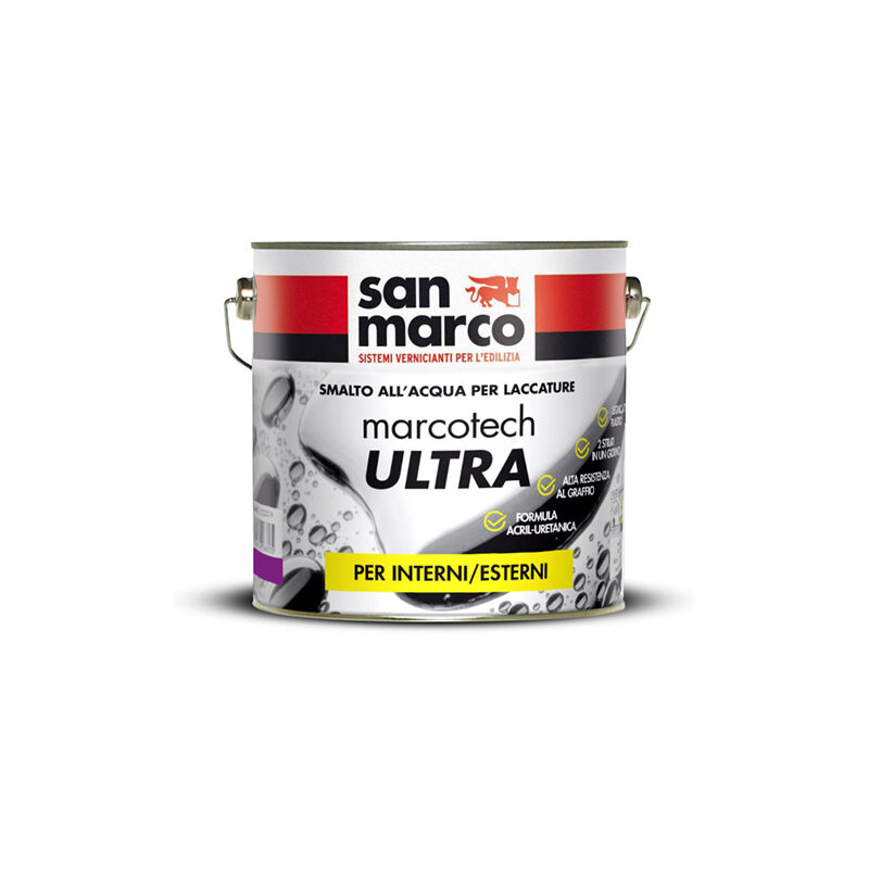 foto del prodotto marcotherch au40 ultra smalto semilucido bianco lt 0,75