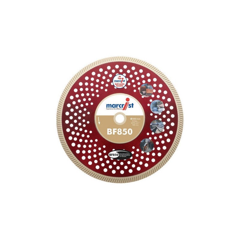 foto del prodotto marcrist disque tron onner diamant bf850 d.125mm seg. h.7mm seg. s.1.5mm