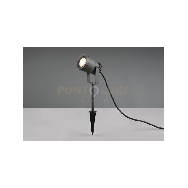 foto del prodotto mareb picchetto led 11w 1000lm, 3000k da esterno fusione alluminio antracite h.42,5cm ip65