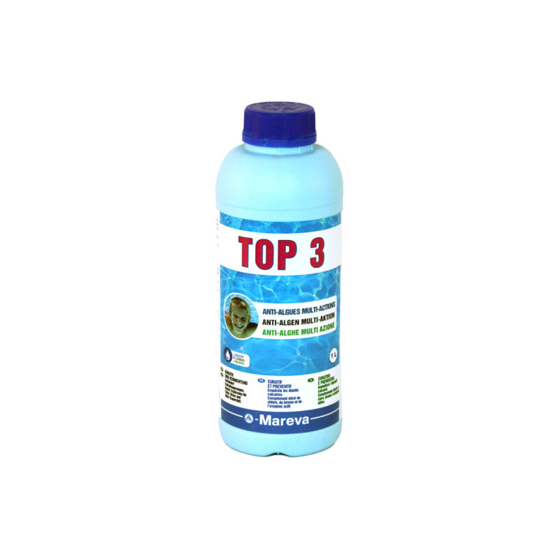 foto del prodotto mareva antialghe multi azione per piscina top 3 non schiumogeno 1l 150038u