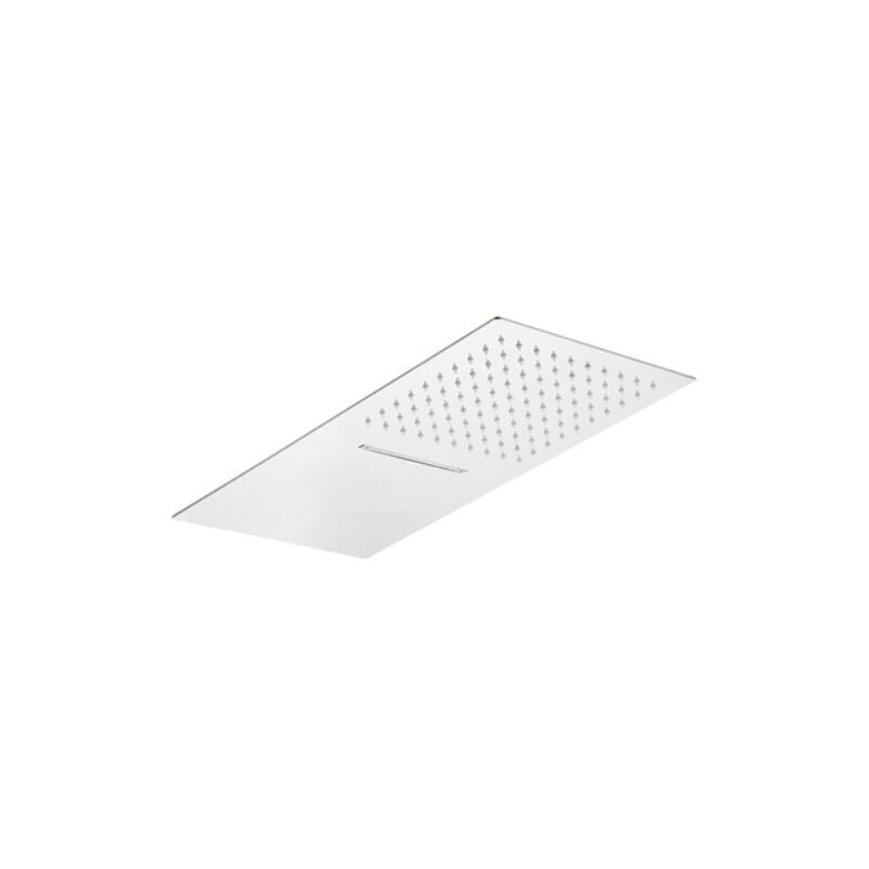 foto del prodotto mariani soffione 2 getti rettangolare ultra piatto acciaio inox mm 500x250x3