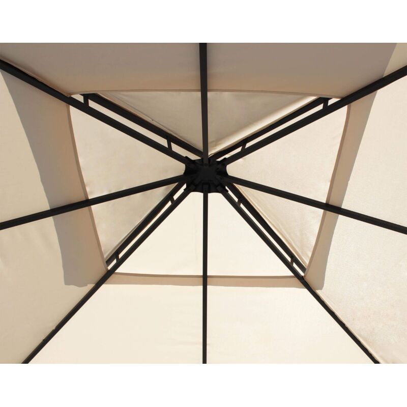 foto del prodotto marica gazebo da giardino in acciaio