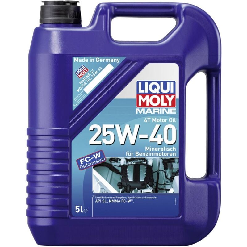 foto del prodotto marine 4t 25w-40 25027 olio motore a 4 tempi 5 l - liqui moly