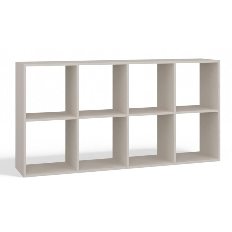 foto del prodotto marion - scaffale modulare a 8 cubi - libreria a 8 scomparti - 147x30x75 cm - mobile contenitore