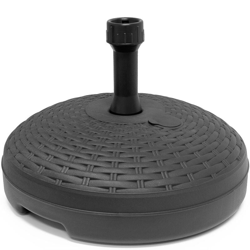 foto del prodotto markenartikel base per ombrellone in plastica aspetto polyrattan 20l 45cm