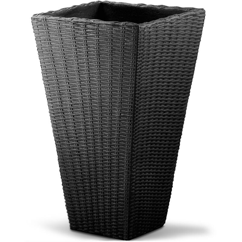 foto del prodotto markenartikel deuba fioriera da esterno 70x40x40cm resistente alle intemperie 59 litri vaso fiori per ingresso antracite