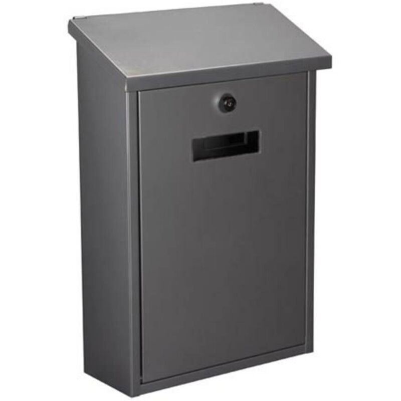 foto del prodotto markenartikel velleman bg10003 bg10003 cassetta della posta argento serratura a chiave