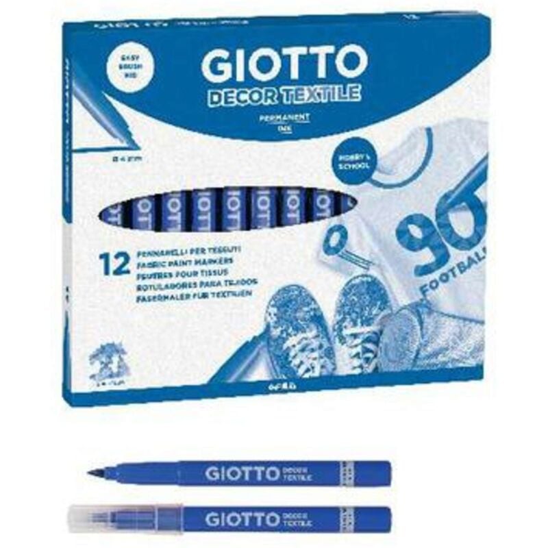 foto del prodotto marker giotto textile blu x12