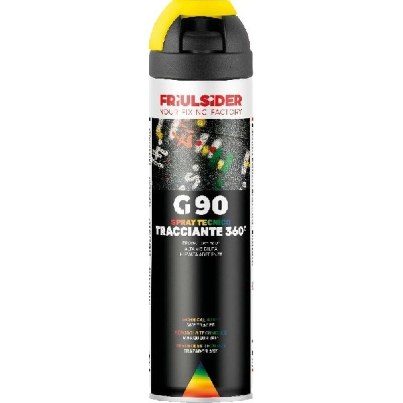 foto del prodotto marker spray tracciante 360 gradi fluo giallo 500ml friulsider g9005