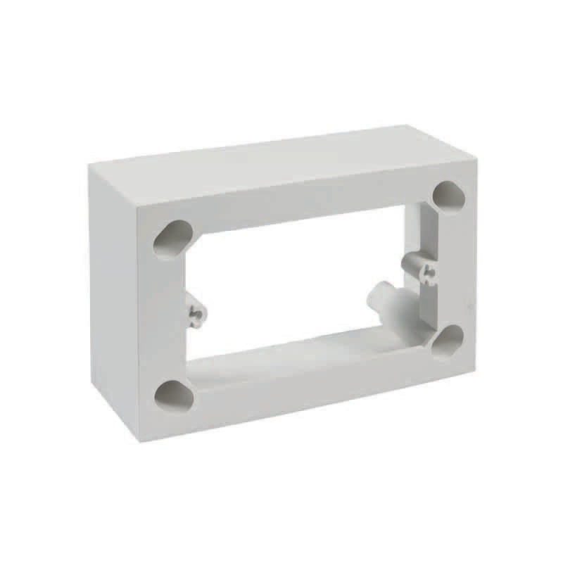 foto del prodotto marlanvil scatola fondo universale per supporti e placche 3 posti ip30 mm.120x45x80h. 1723.b 