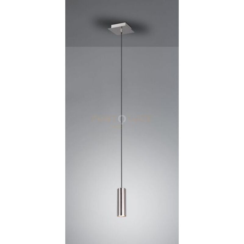 foto del prodotto marley sospensione cilindro metallo acciaio d. 6cm 1 luce attacco gu10