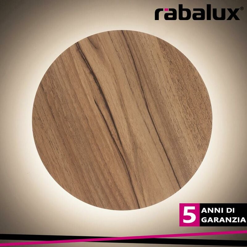 foto del prodotto marlon, indirekt wall lamp, oak, mdf material, in built led
