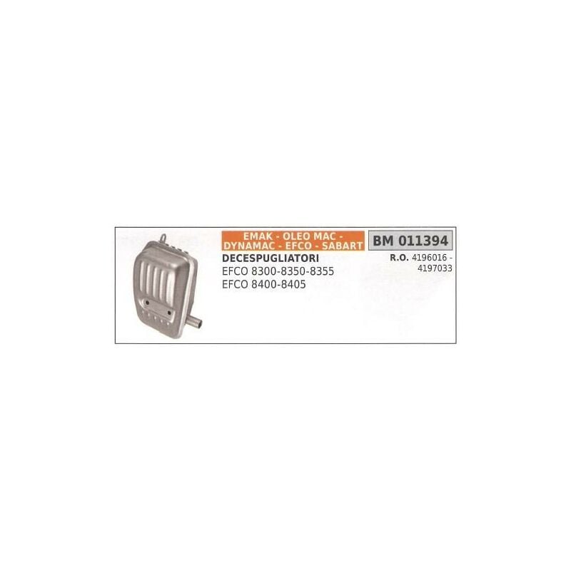 foto del prodotto marmitta emak decespugliatore efco 8300 8350 8355 8400 8405 011394