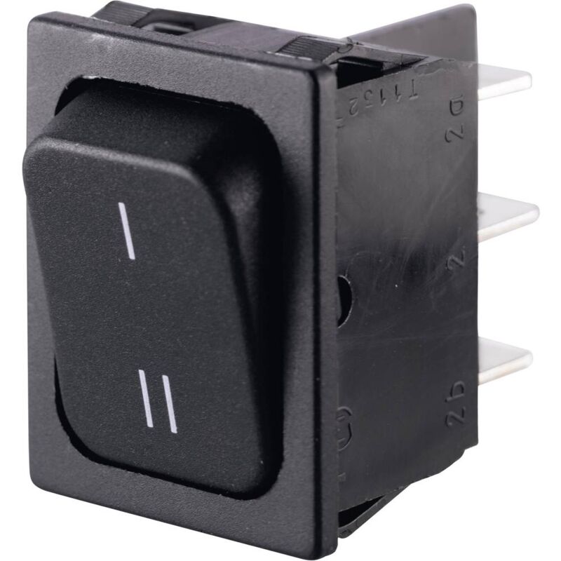 foto del prodotto marquardt 1834.3309 interruttore a bilanciere 01834.3309 00 250 v ac 6 a 2 x on on ip40 permanente 1 pz.