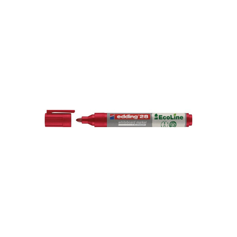 foto del prodotto marqueur tableau blanc 28 ecoline ligne rouge w.1,5 3mm pointe ronde edding par 10 