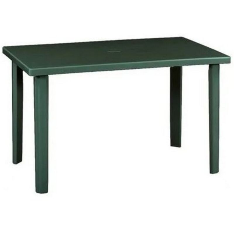 foto del prodotto marshall tavolo in polipropilene con finitura lucida verde da esterno 120x70x72 cm