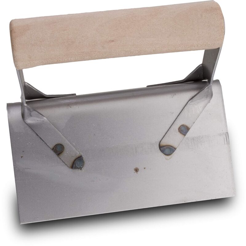 foto del prodotto marshalltown frattazzo per angoli esterni con raggio angolare, in acciaio, per angoli in calcestruzzo e scale, dimensioni 127x64 mm