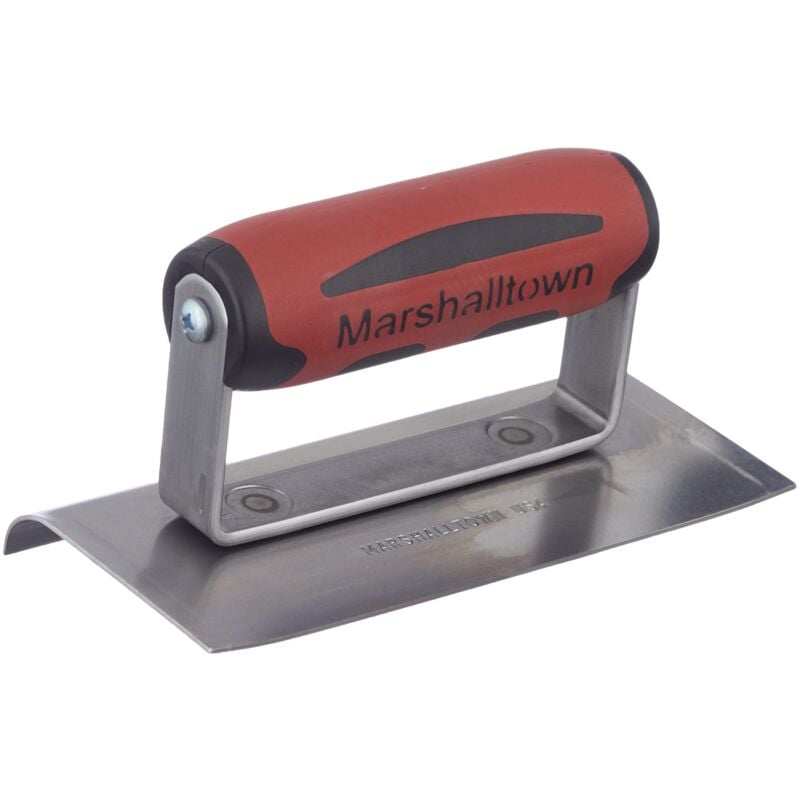 foto del prodotto marshalltown frattazzo per bordi, estremit curve, manico durasoft, r 10 mm, l 13 mm, acciaio al carbonio, dimensioni 152x76 mm