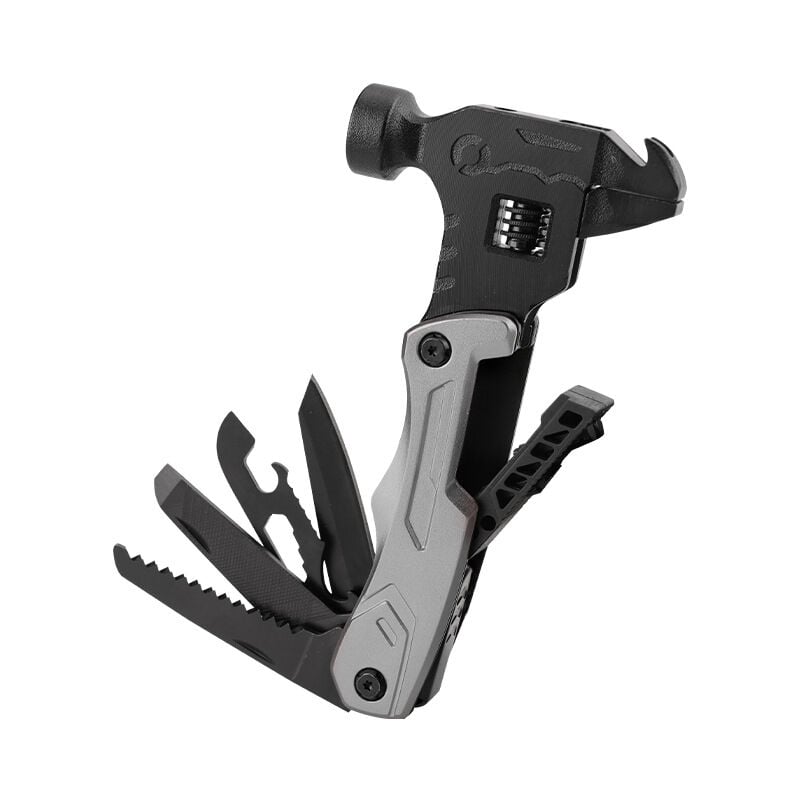 foto del prodotto marteau panne multifonctionnel pour camping en plein air, cadeau pour hommes, couteau edc 12 en 1, tournevis, outils