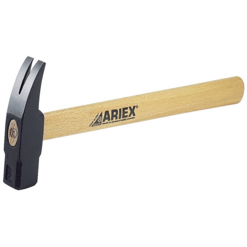 foto del prodotto martello a granchio per falegname gr 200 testa quadra martellina di legno