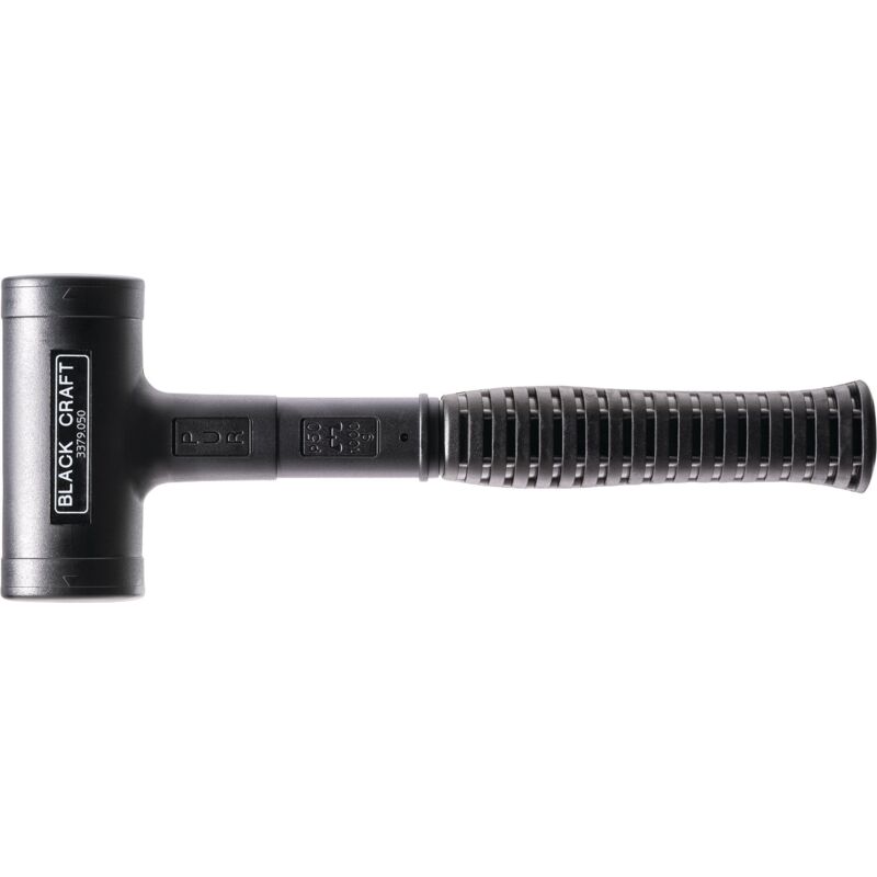 foto del prodotto martello blackcraft, lunghezza totale 310 mm, diametro testa 50 mm halder senza rinculo stasta