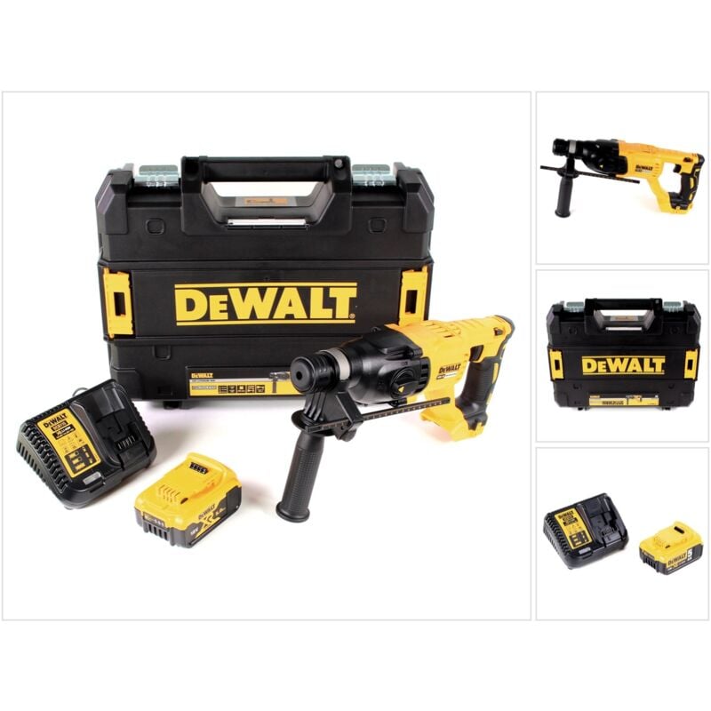 foto del prodotto martello combinato a batteria dewalt dch 133 p1 18v 2,6j sds plus brushless 1x batteria ricaricabile 5,0ah caricatore tstak