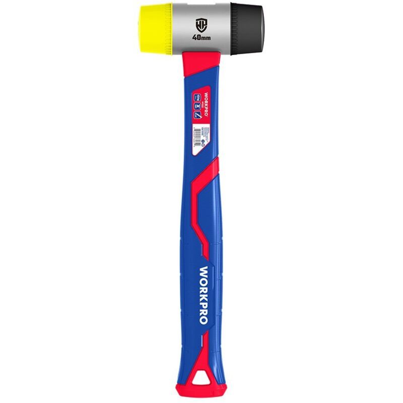 foto del prodotto martello dededede bifacciale, 40 mm, 31 x 10 x 10 - workpro