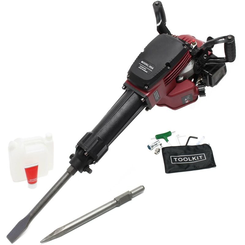 foto del prodotto martello demolitore 2.5 cv 55j 1500 giri min attacco esagonale con 2 scalpelli