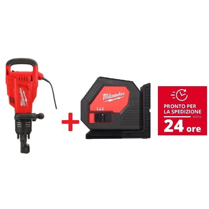 foto del prodotto martello demolitore milwaukee kango 1530 h livella laser cll c