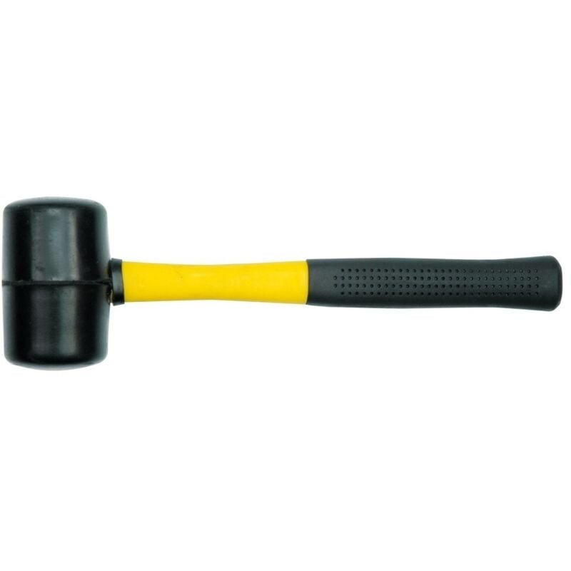 foto del prodotto martello in gomma 76mm, manico in plastica fg 33925 vorel
