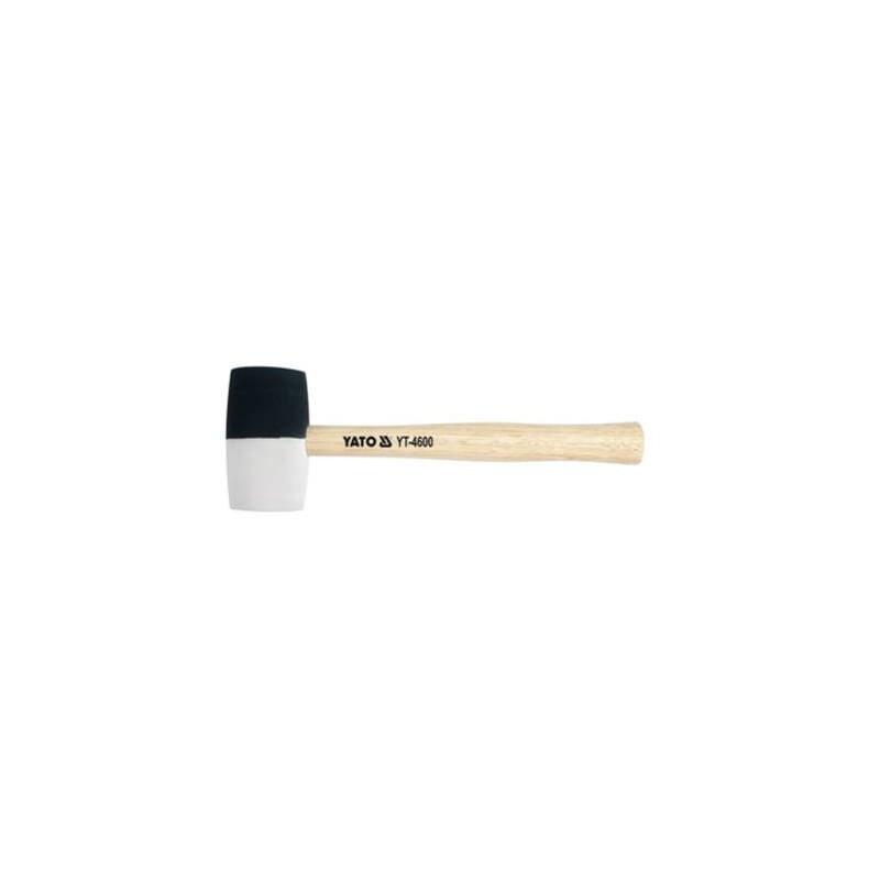 foto del prodotto martello in gomma con manico in legno 370 g yt 4602 yato