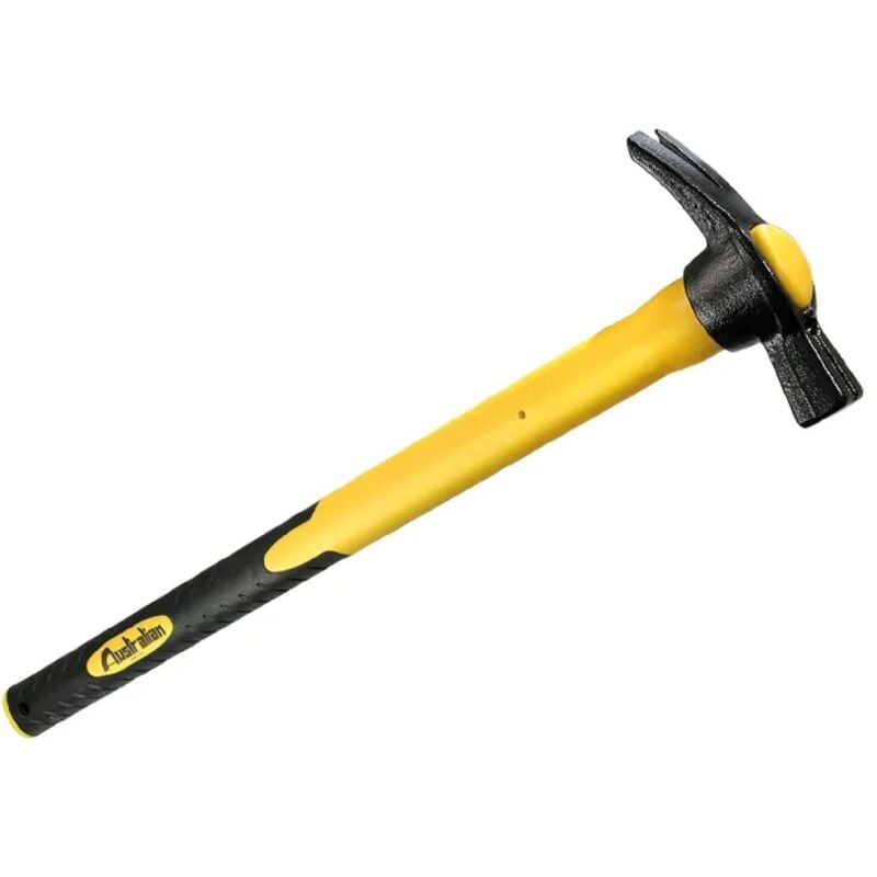 foto del prodotto martello per carpentiere con manico in fibra di vetro e gomma -250 gr / 500 mm