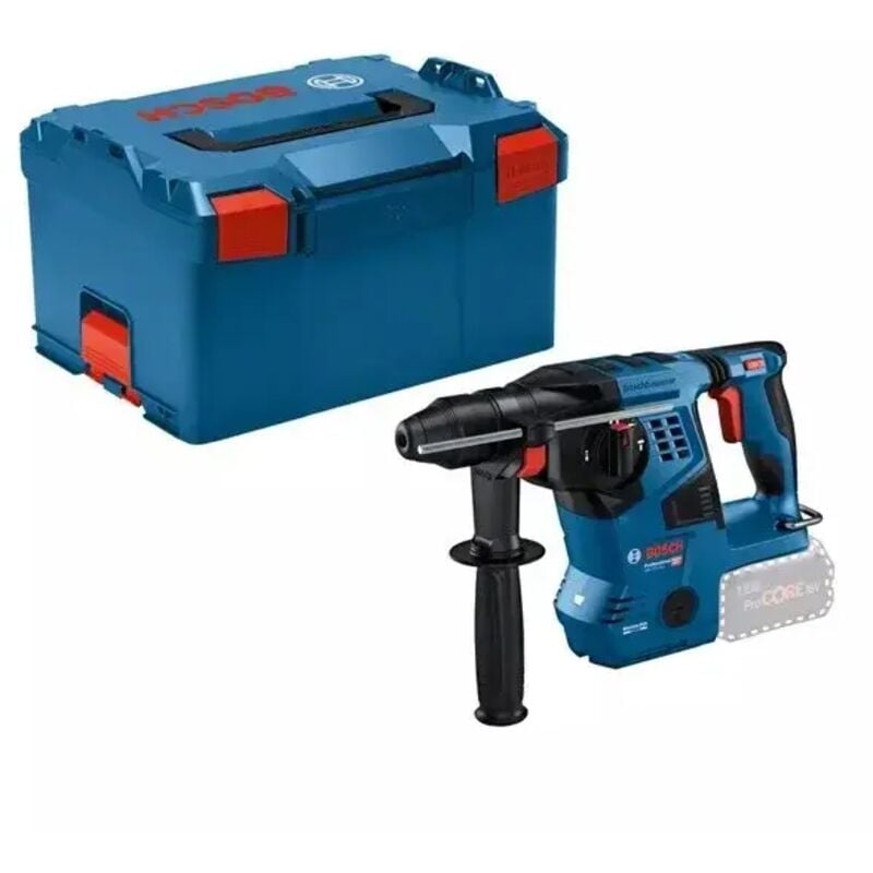 foto del prodotto martello perforatore a batteria bosch gbh 18v 28 c, sds plus senza batteria e caricabatterie in l boxx